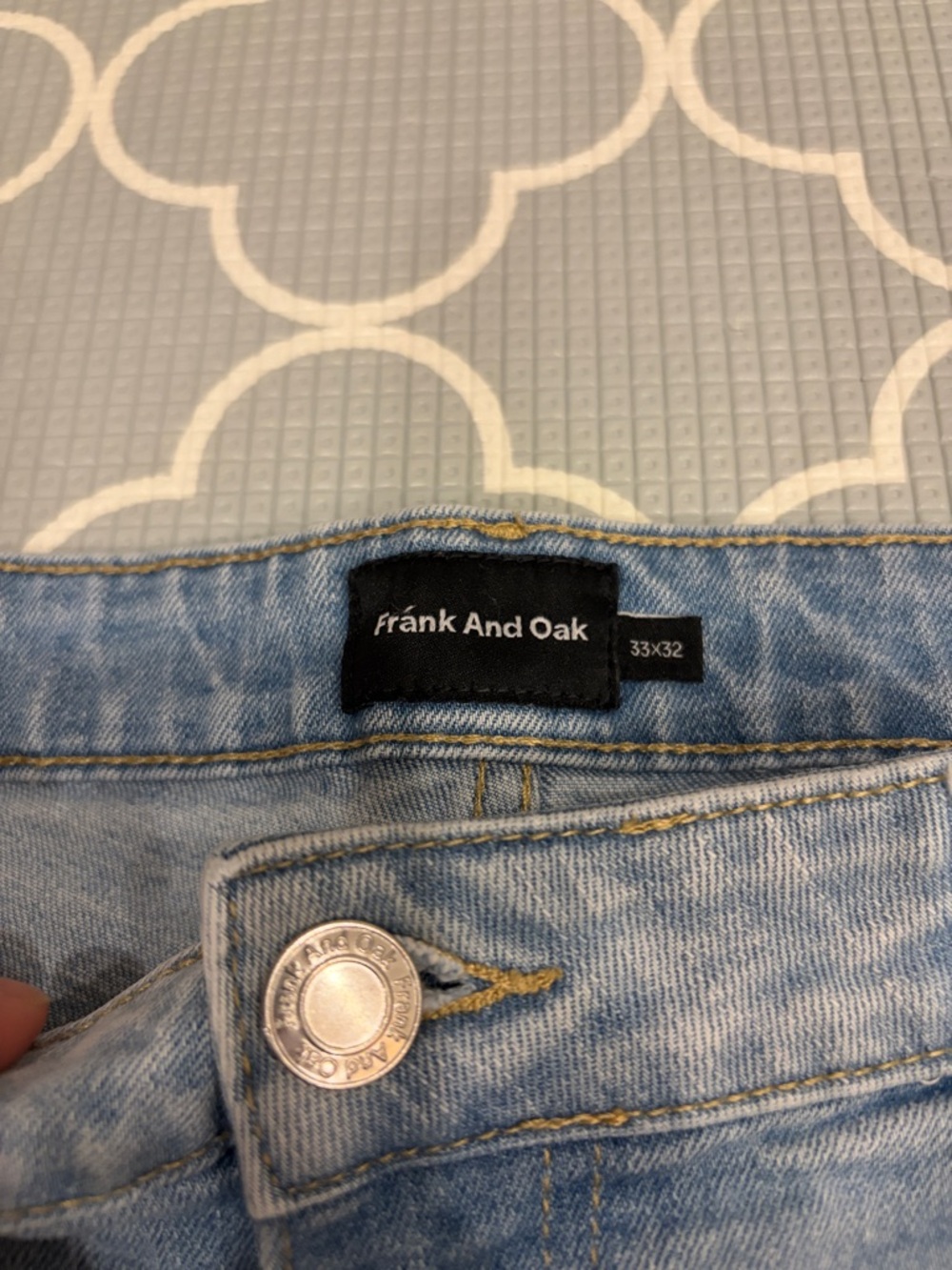 Frank & Oak Light Blue Slim Jeans